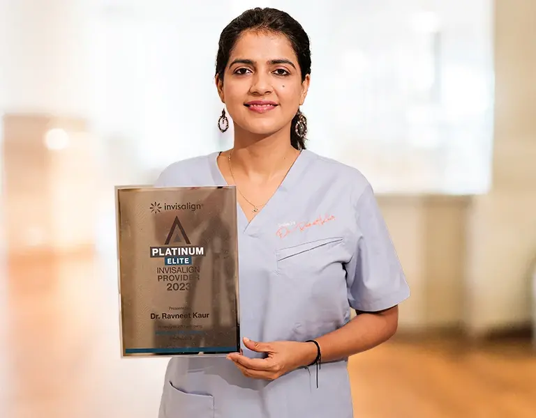 Dr. Ravneet Kaur, renowned orthodontist in Delhi, dedicated to transforming smiles with expert care and advanced techniques.